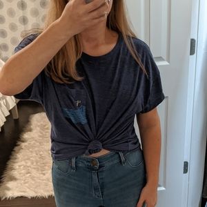 Uniqlo Sea Gaze Surfer Girl Pocket Tee